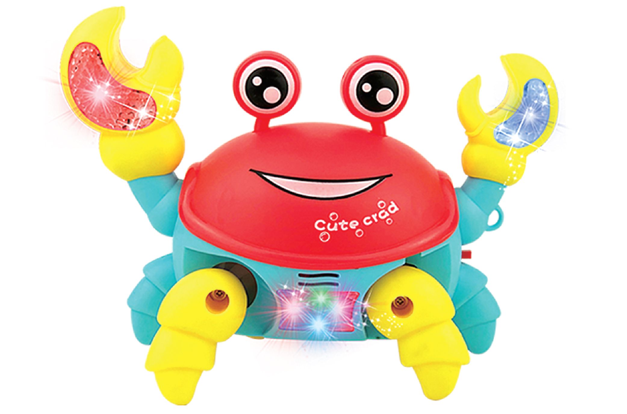 أوربان توتس - لعبة موسيقية وخفيفة على شكل سلطعون زاحف صغير - متعدد الألوان