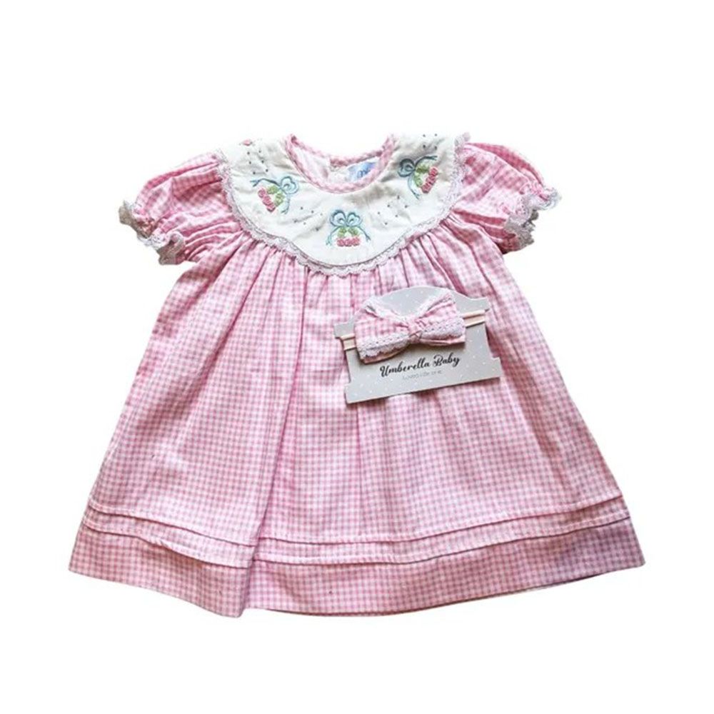 Umberella - 3pc-Set - Girl's Flower Basket Dress w/ Bow