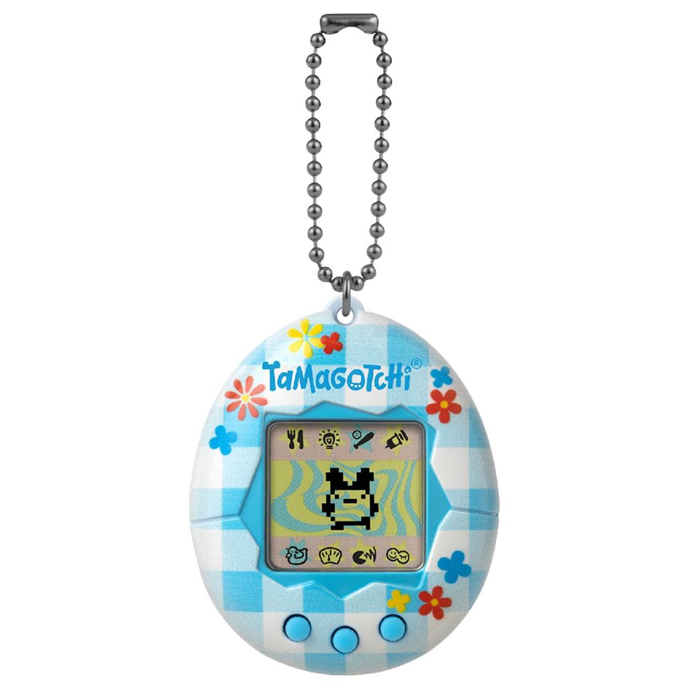Bandai - Battery Operated Tamagotchi Original Flower Gingham Virtual Pet