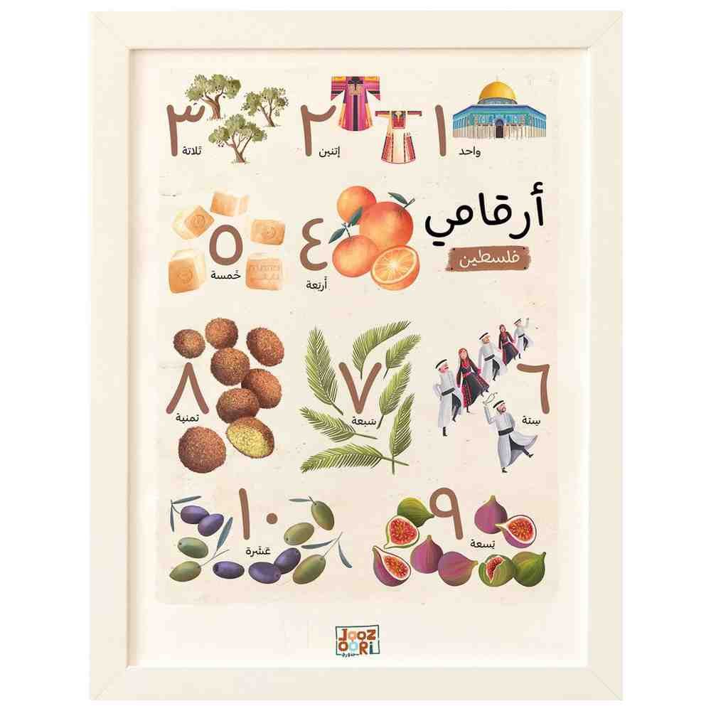 جذوري - لوحة حائط أرقامي - فلسطين