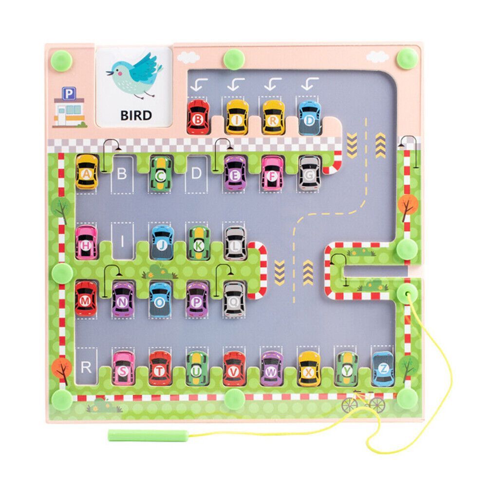 Factory Price - Wooden Kids Car Parking Play Set