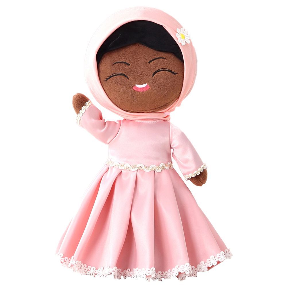 HilalFul - My Talking Quran Dark Skin Soft Doll - Pink