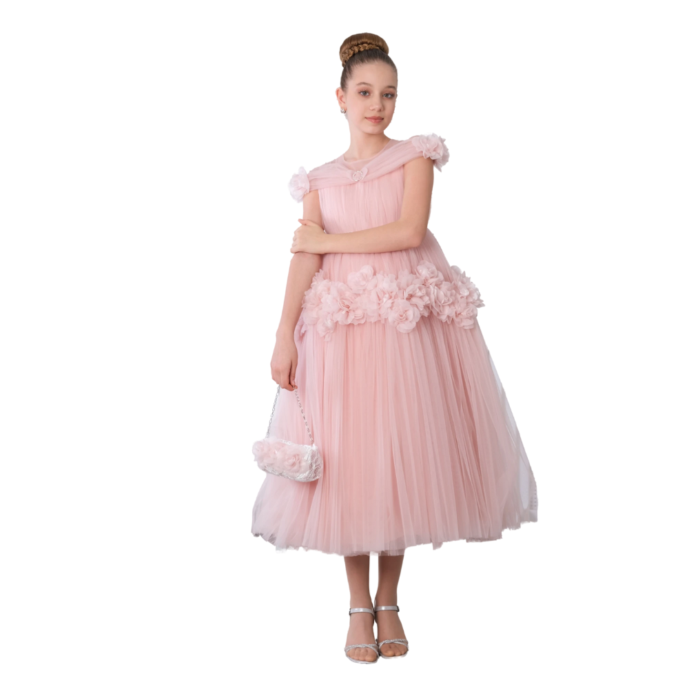 Via Bambino - Teen Dress - Pink
