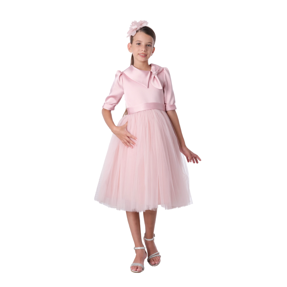 Via Bambino - 3194 Girl's Dress - Pink