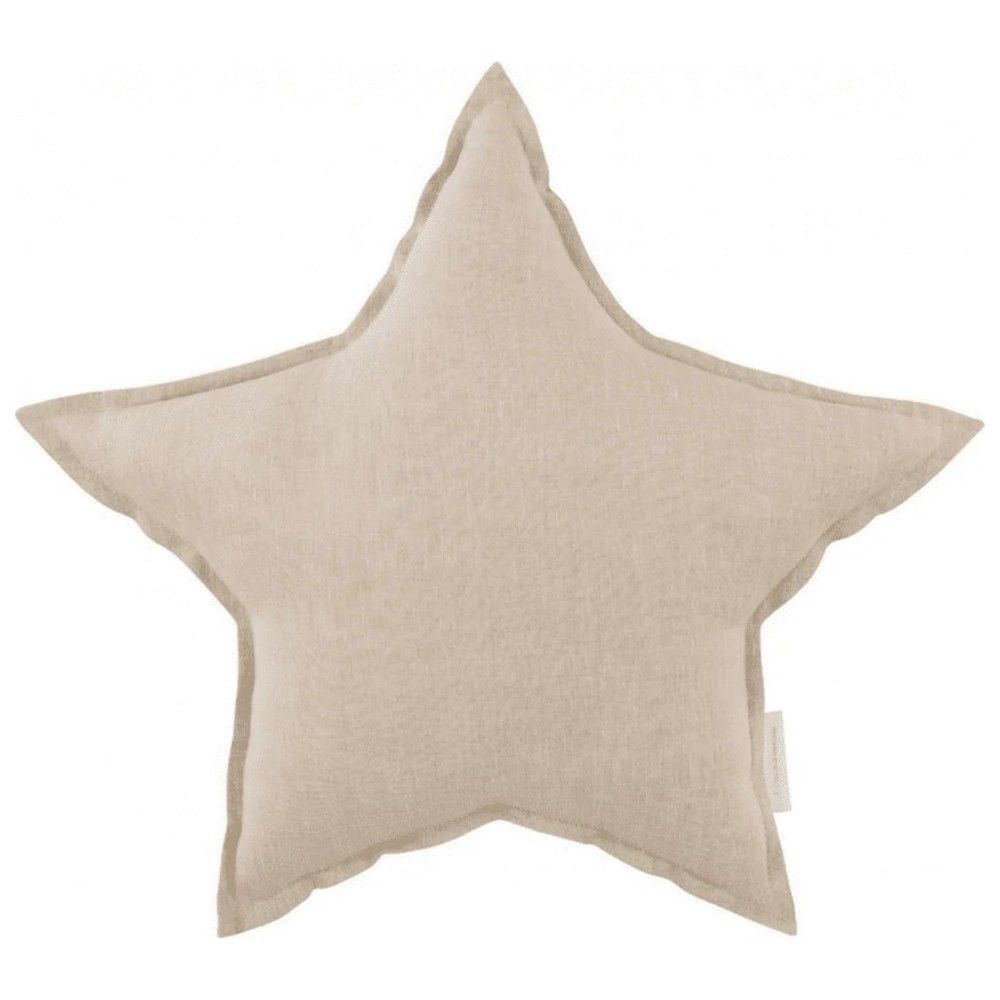 Le Petit Marche - Star Pillow - Linen Natural
