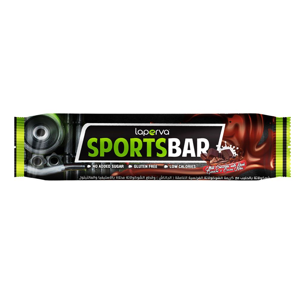 Laperva - Sports Bar - Milk Chocolate With Dark Ganache Cocoa Nibs - 42 g
