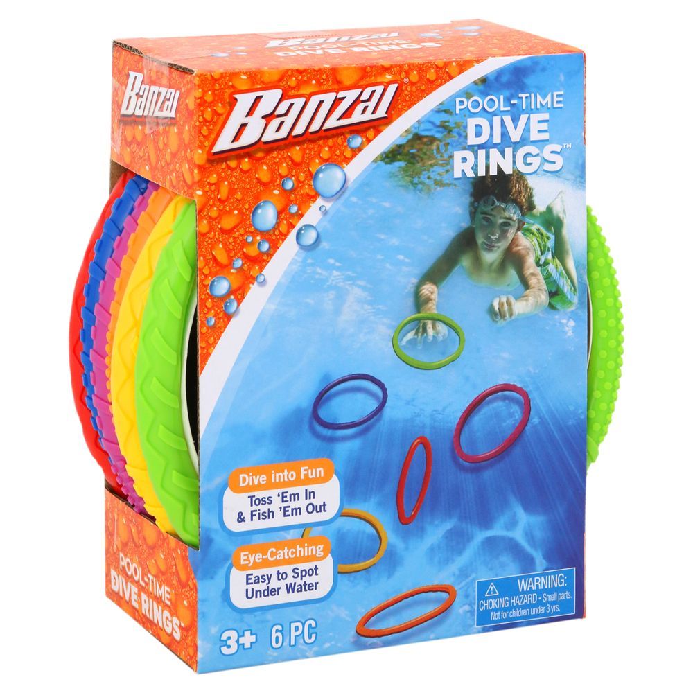 Banzai - Pool Time Dive Rings - 6 Pcs