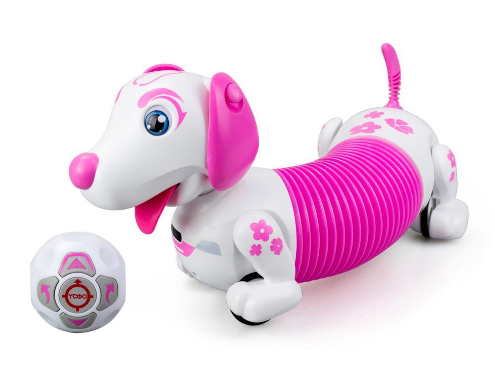 Silverlit - Ycoo Robo Dash D Robotic Puppy Toy - Pink/White