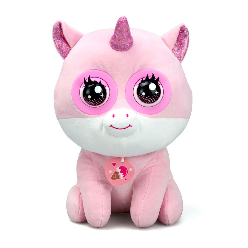 Silverlit - Winksies Strawberry Unicorn Blinking Soft Toy - Pink - 30 cm