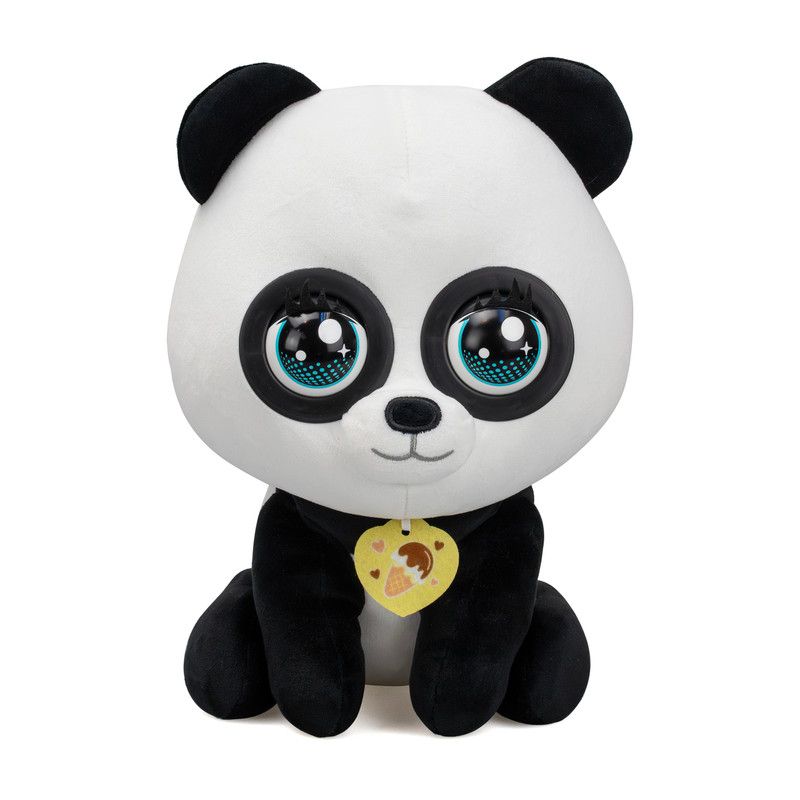 Silverlit - Winksies Cookie Panda Blinking Soft Toy - Black/White - 30 cm