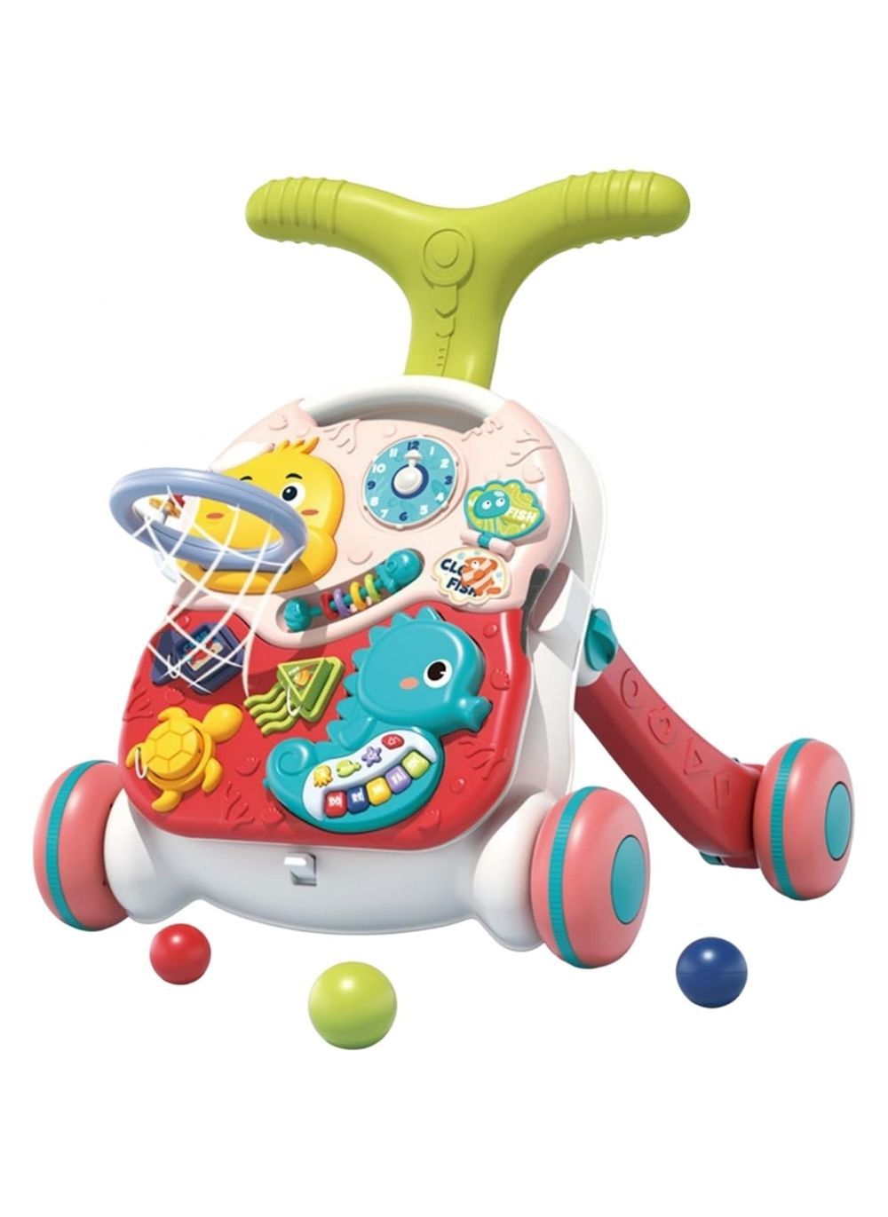 Little Angel - Baby Activity Walker - Pink/Green/White