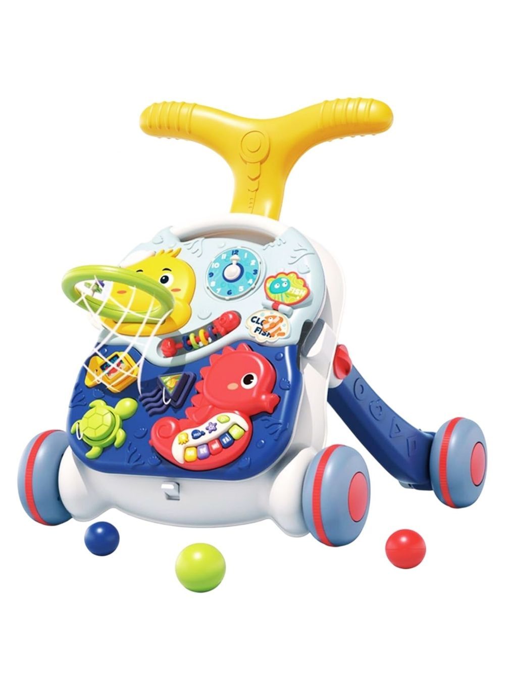 Little Angel - Baby Activity Walker - Blue/Yellow/White