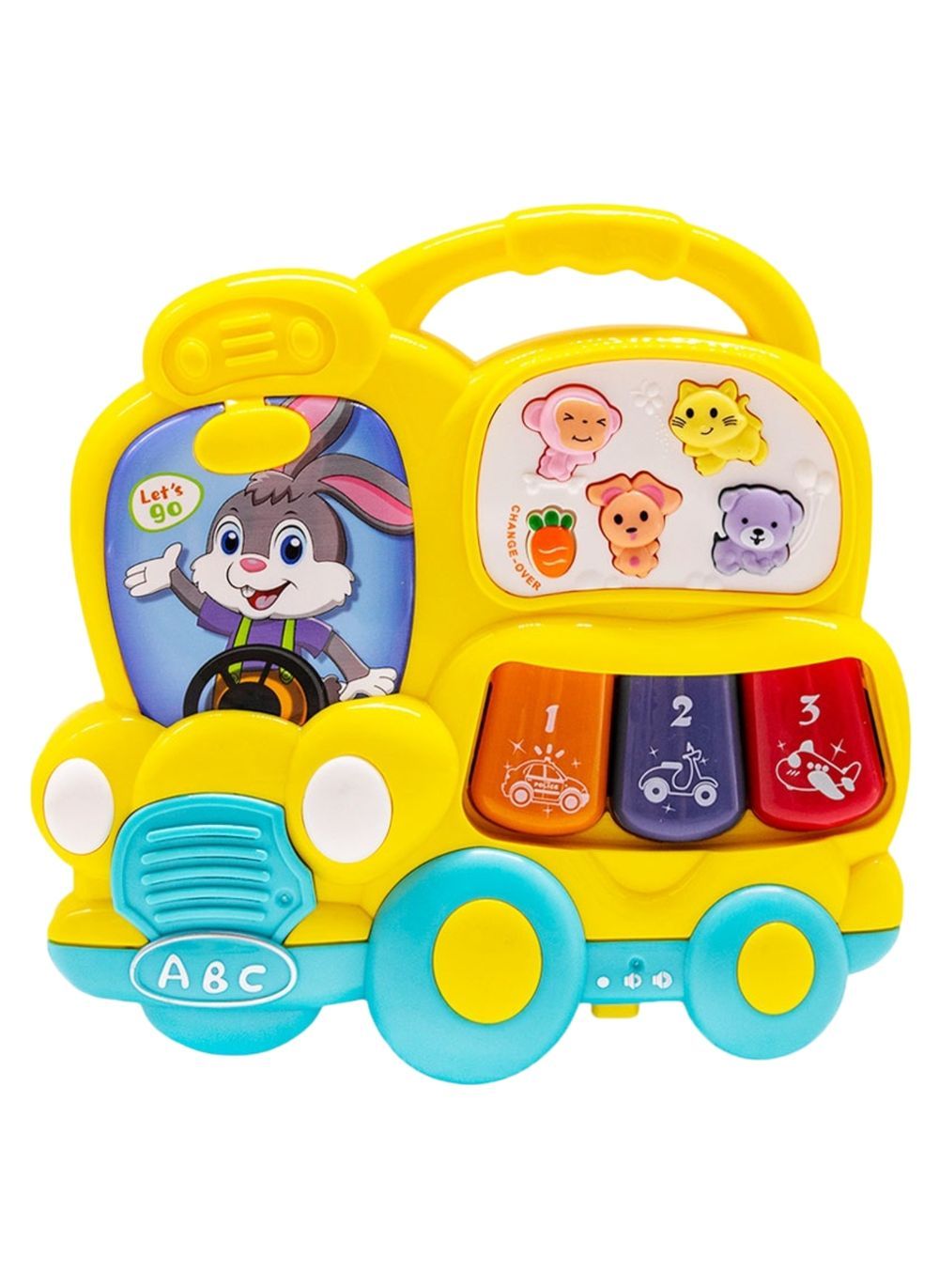 Little Angel - Baby Car Shaped Interactive Musical Toy - Multicolor