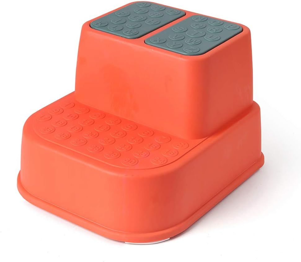 Little Angel - Kid's Non-Slip 2-Step Stool - Red