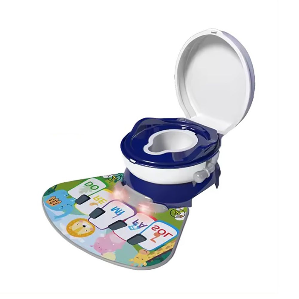 Little Angel - Kids Potty Chair 3-In-1 Training Seat With Lid - Blue