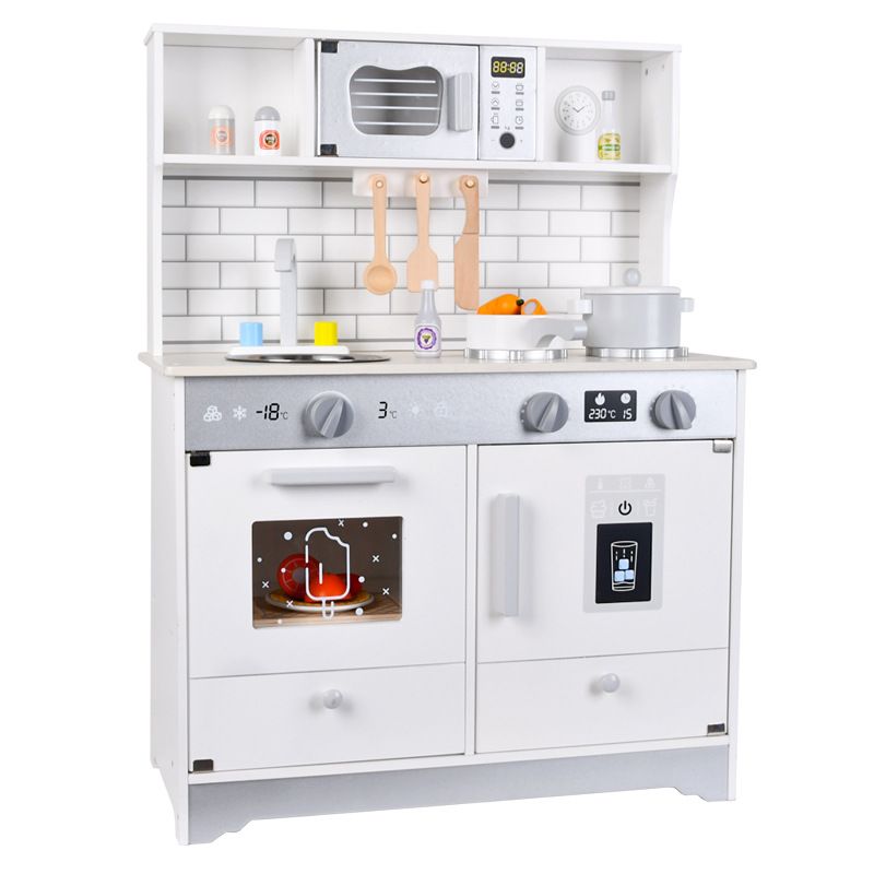 Little Angel - Kids Wooden Kitchen Interactive Pretend Play Set