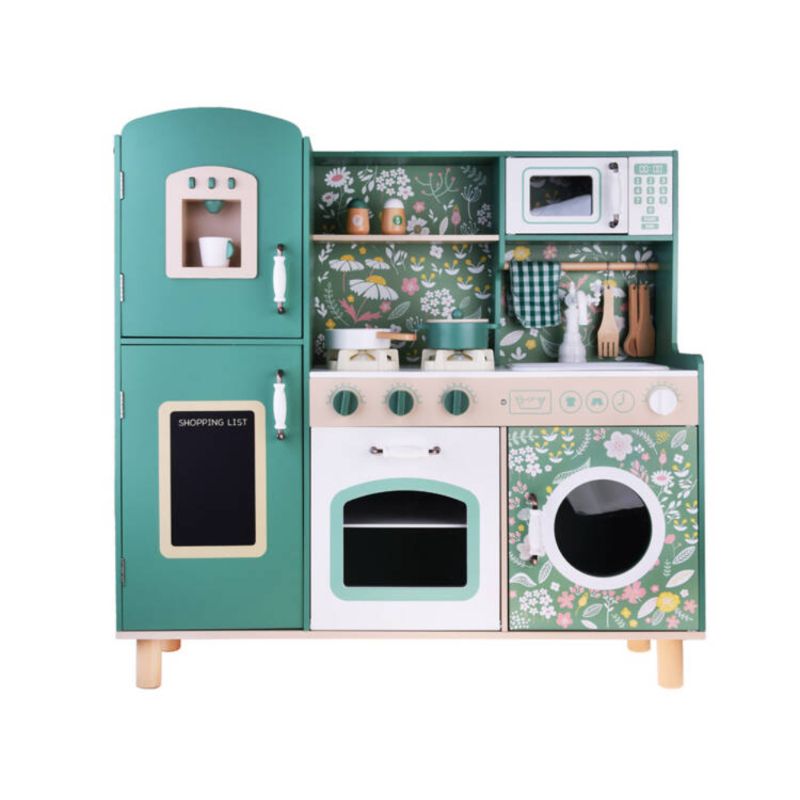 Little Angel - Luxury Kids Wooden Play Kitchen Set W/ Accessories