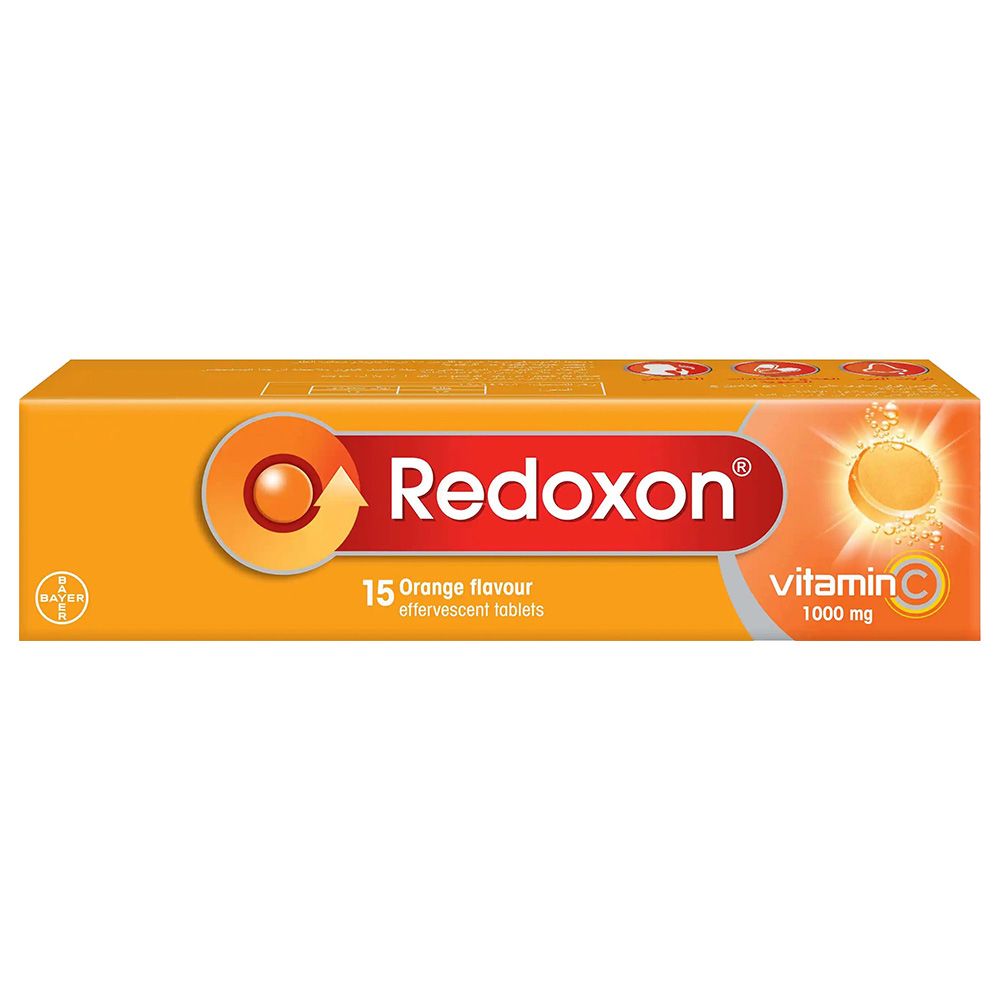 Redoxon - Vitamin C Effervescent Tablets - Orange - 15 Pcs