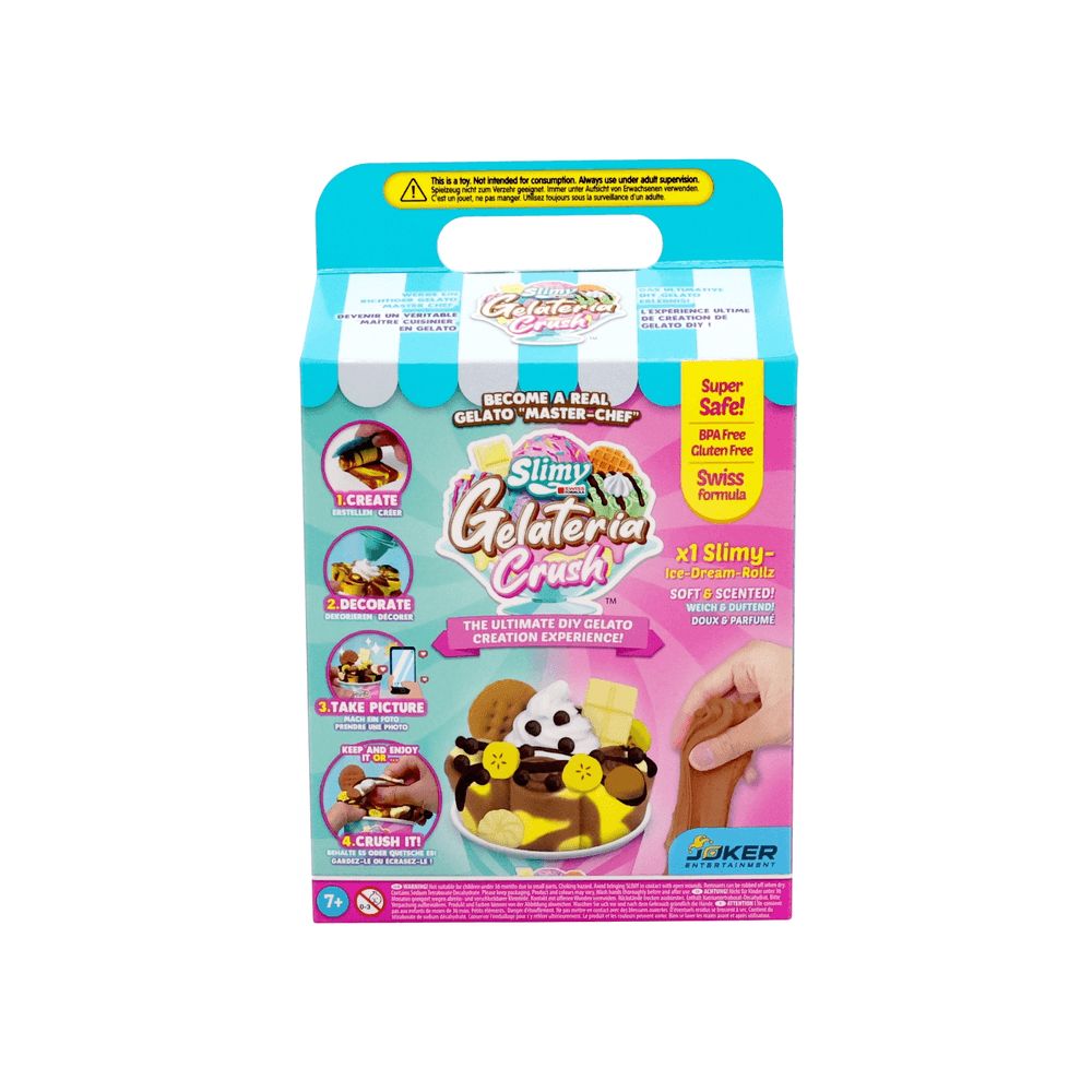 Slimy - Gelateria Rolls DIY Kit with Scented Slime & Decorations - Assortment Of 2