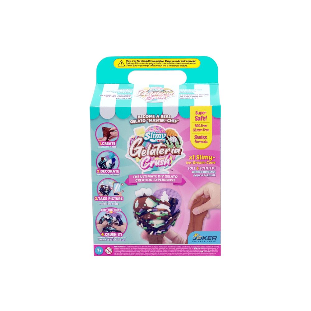 Slimy - Gelateria Crush Cones DIY Kit with Different Slime & Accessories - Assortment Of 2