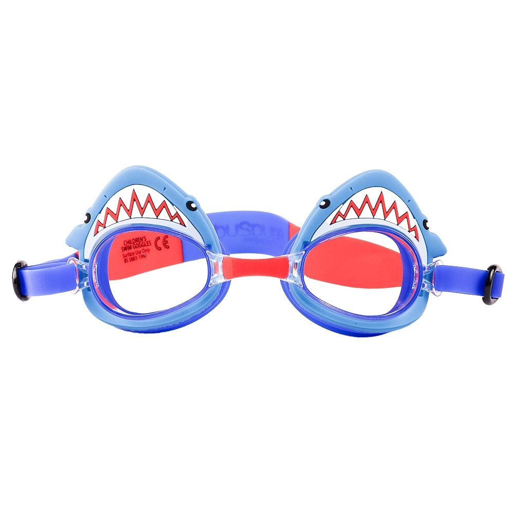 Bling2o - Aqua2ude Blue Shark Bite Kids Swim Goggles - Blue