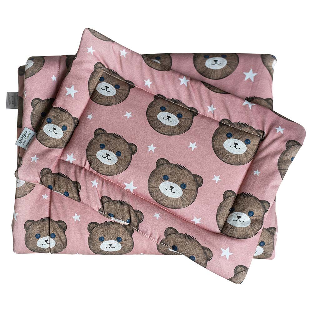 Gugu The Hero - Nap Set - Teddy Pink - 2pcs