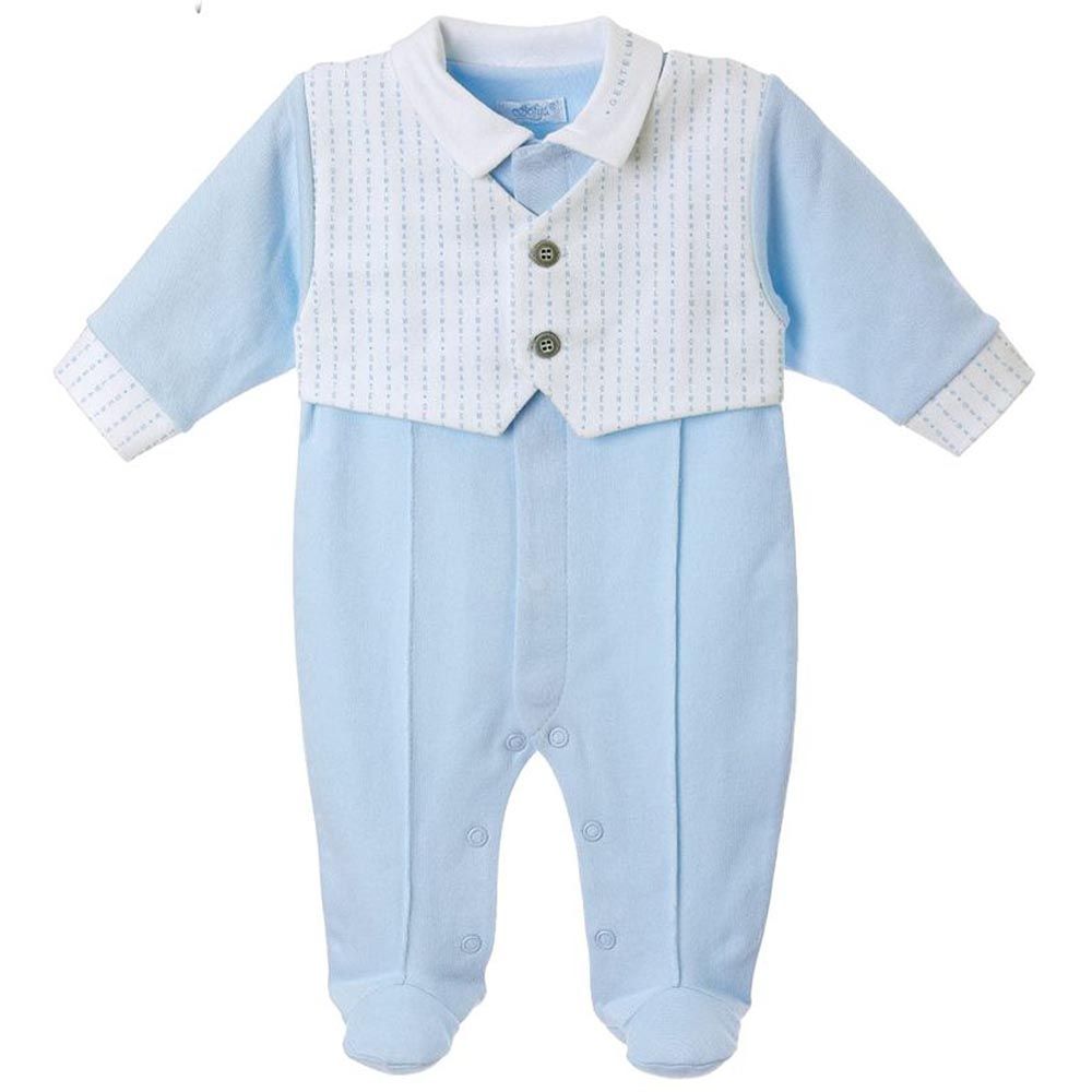 Sofija - Tycjan Occasion Wear Babygrow - Blue