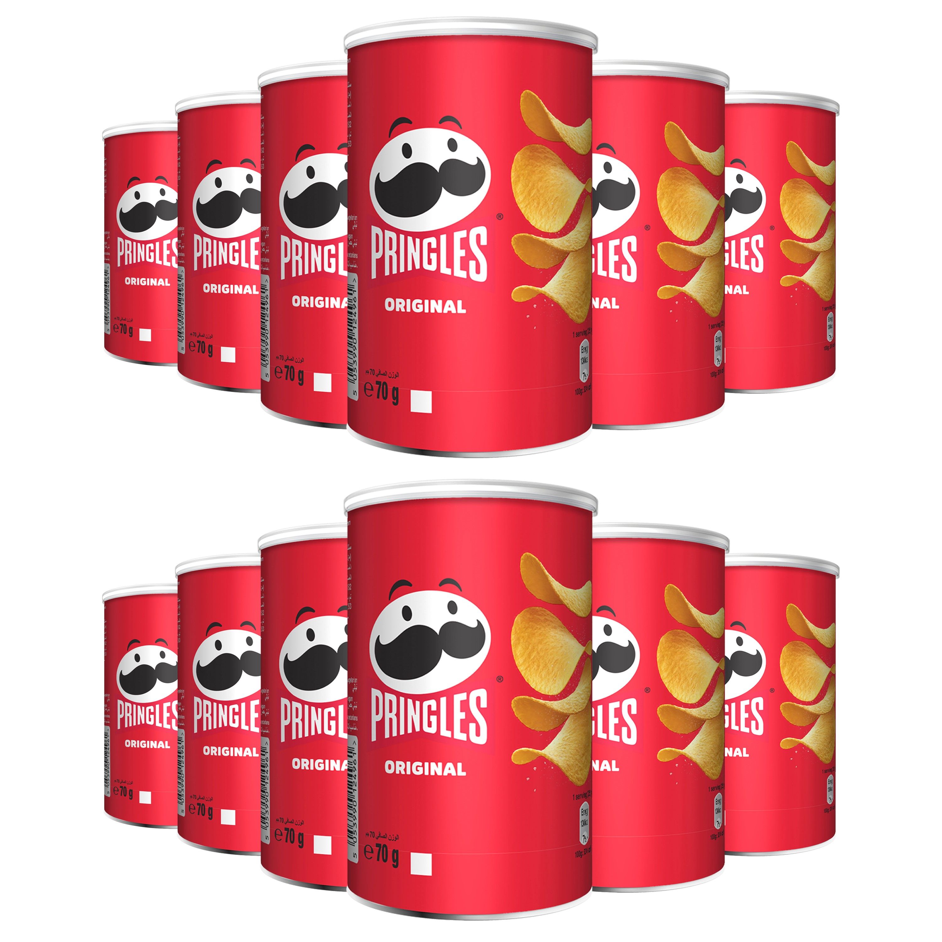 Pringles - Original Flavored Chips 70g x 12 Cans