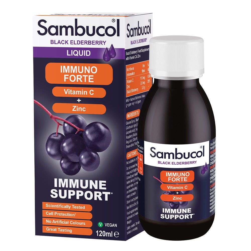 Sambucol - Immuno Forte Liquid - Black Elderberry - 120 ml