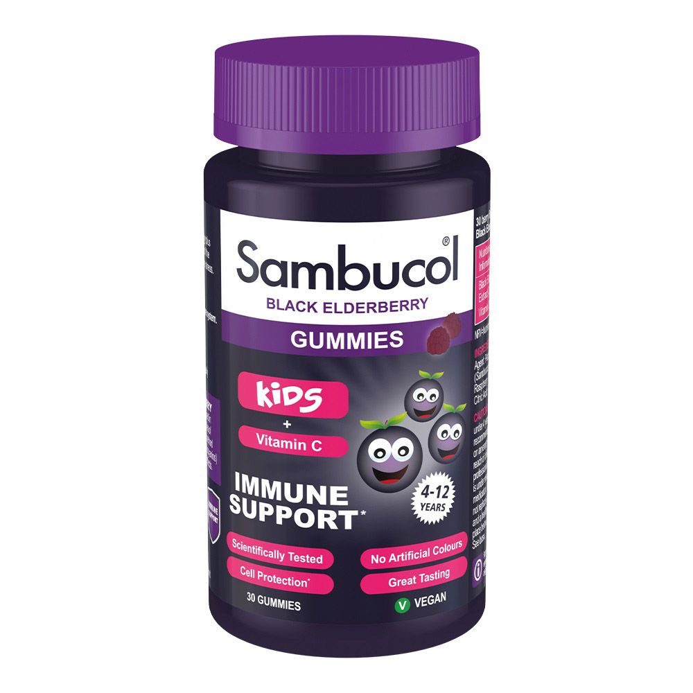 Sambucol - Kids Vitamin C Gummies - Black Elderberry - 30 Pcs