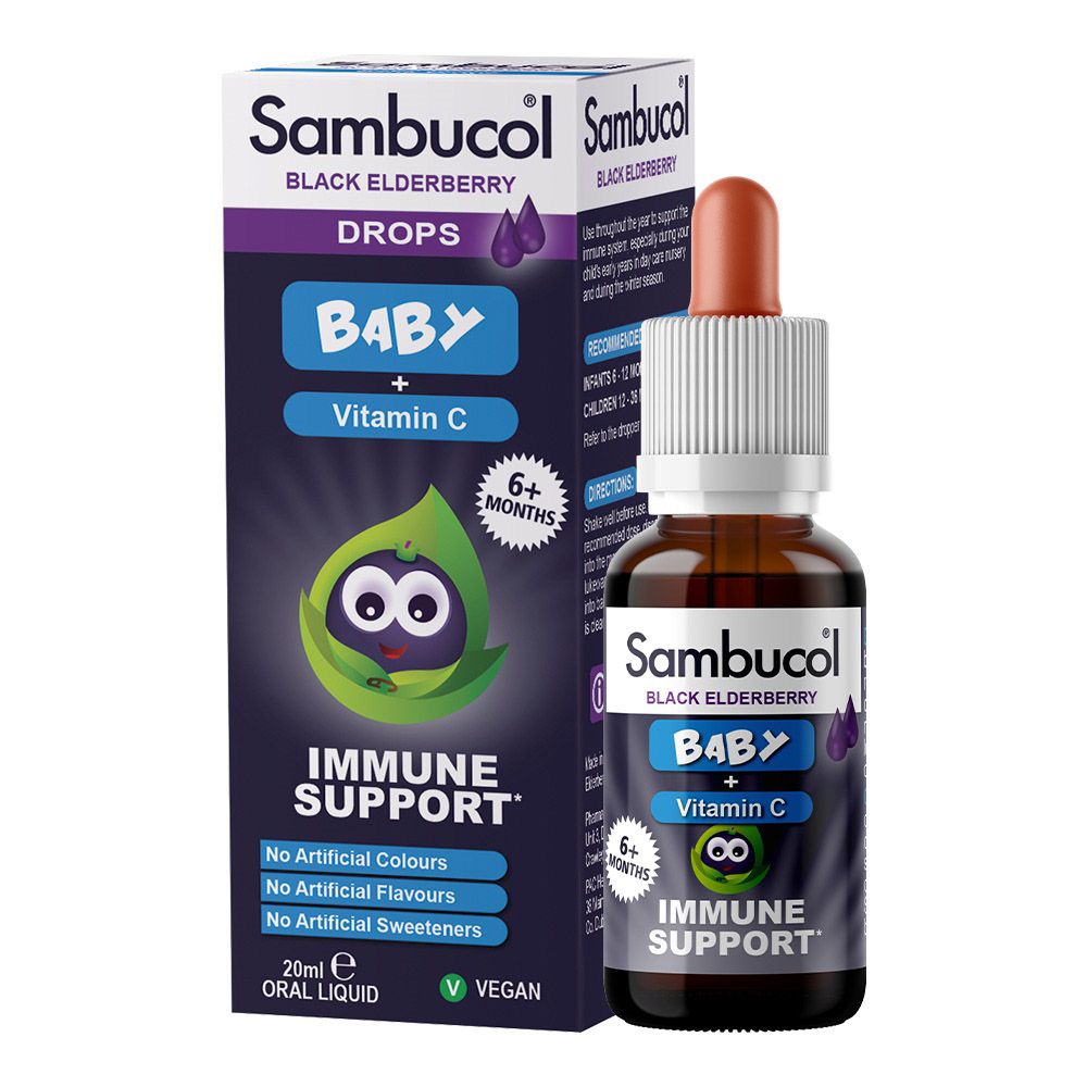 Sambucol - Baby Vitamin C Liquid - Black Elderberry - 20 ml