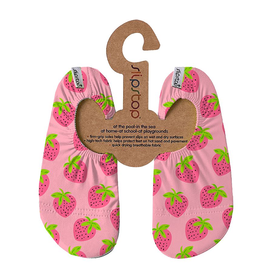 Slipstop - Girl's Berryfull Junior Soft Swim Shoes - Pink/Green