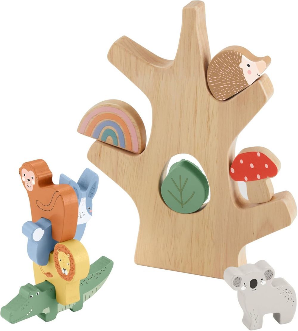 Fisher Price - Stacking Toy Wooden Balance Tree