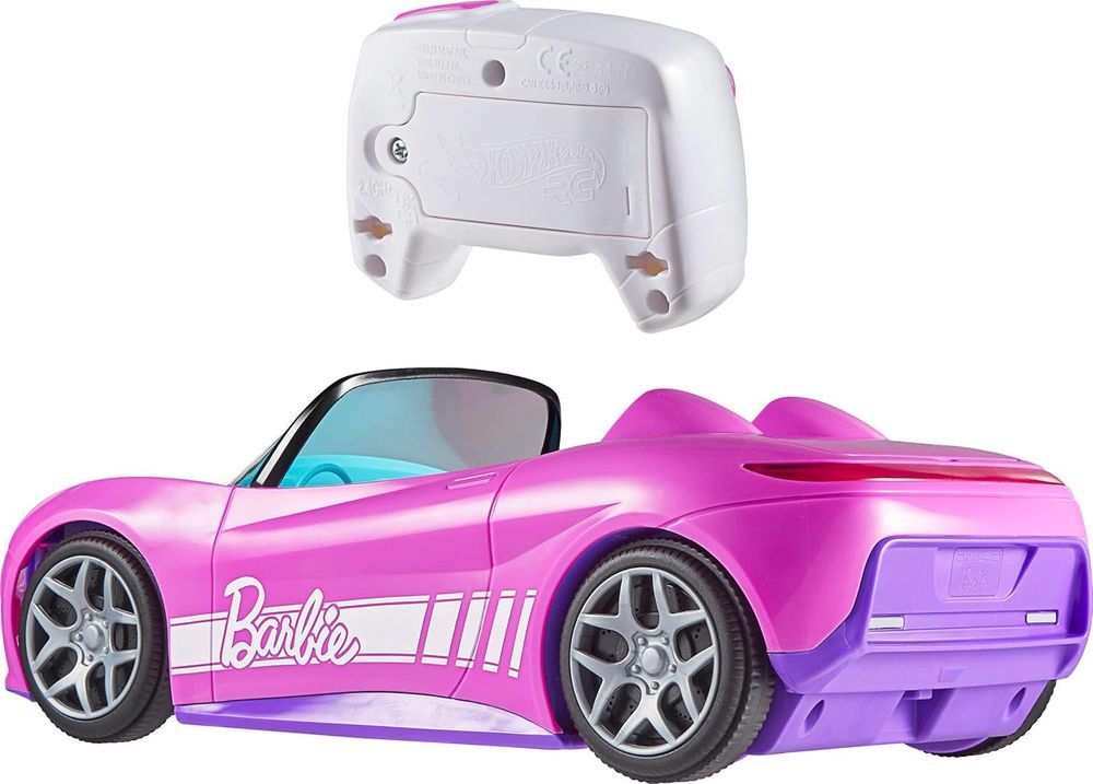 Hot Wheels - Rc ​Barbie Convertible Full Function Remote Control - Pink