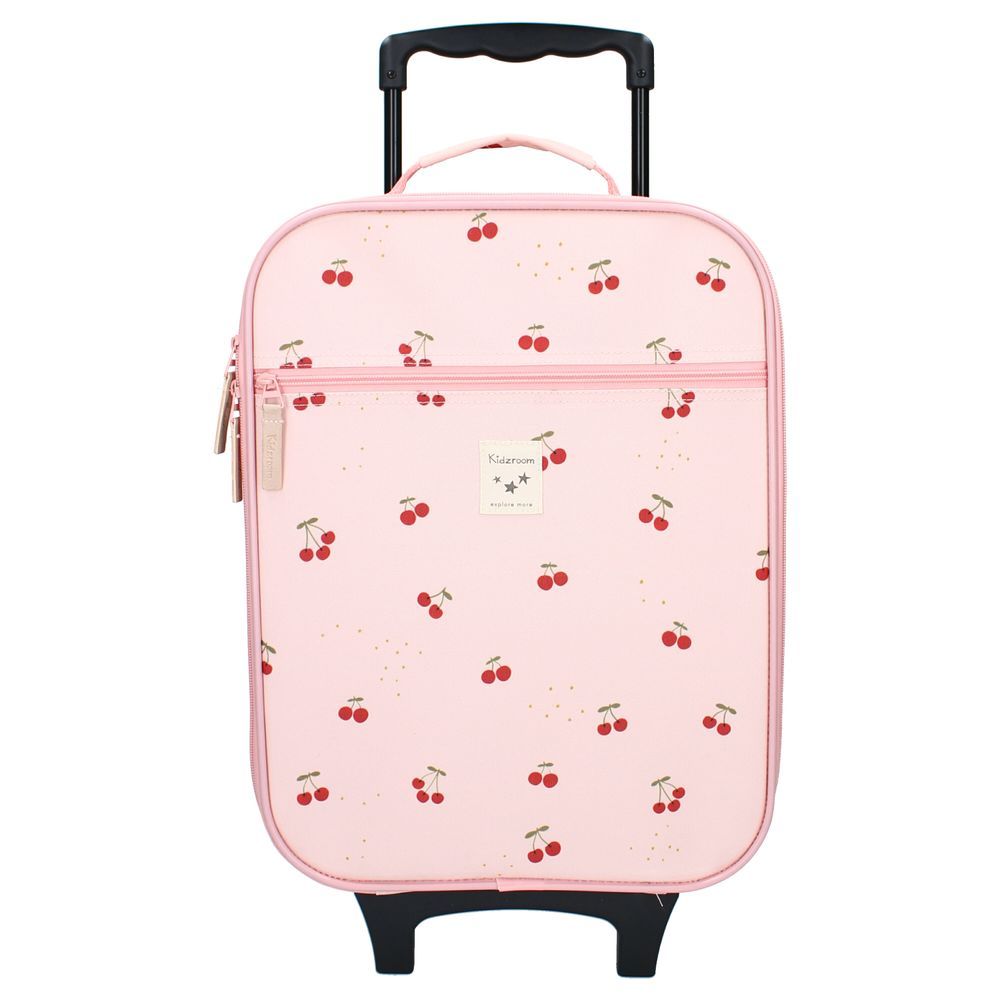 Kidzroom - 2-Wheel Cherries Printed Trolley - Pink - 41 cm