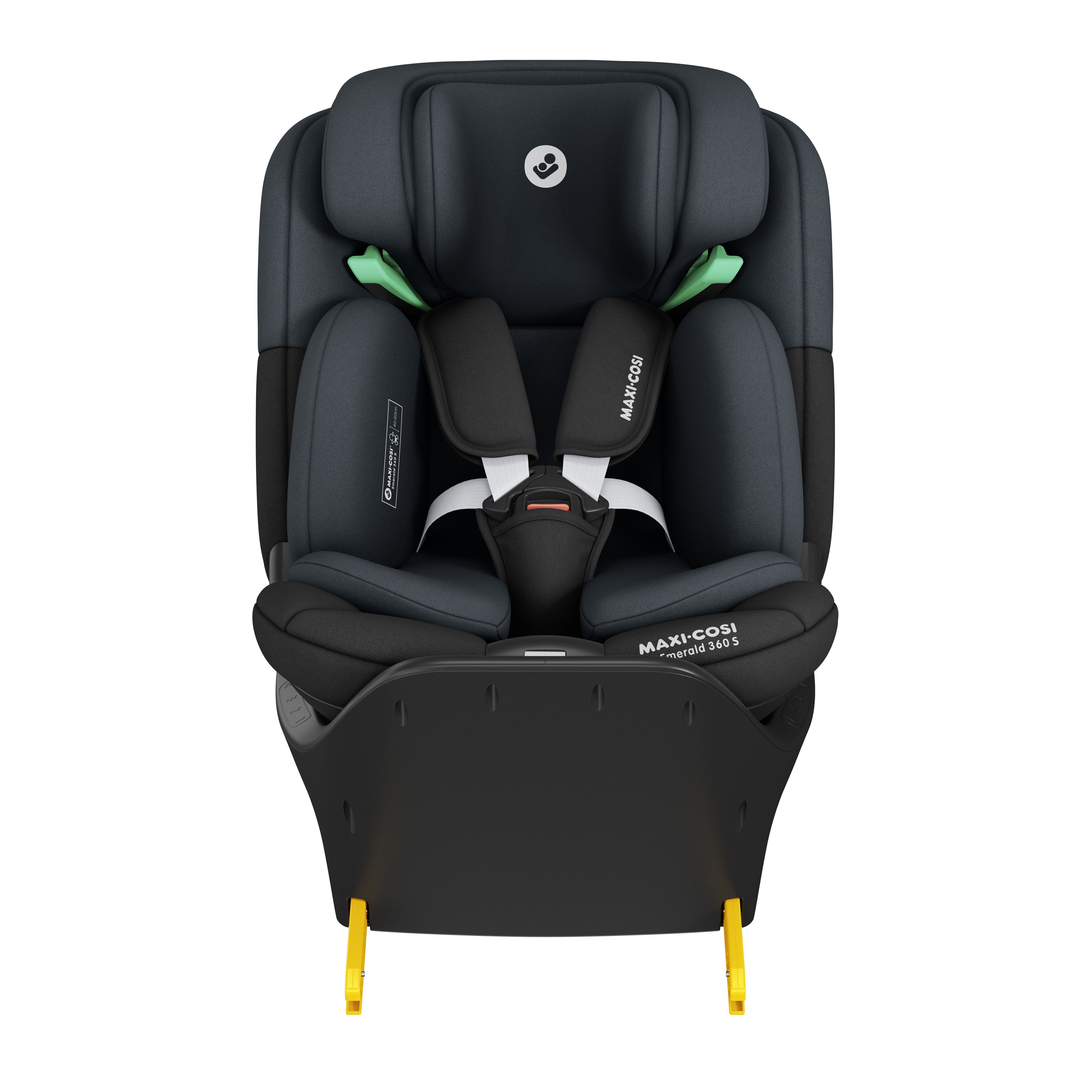 Maxi-Cosi - Emerald 360 Degree Child Carseat With Base - Dual Tone Grey/Black