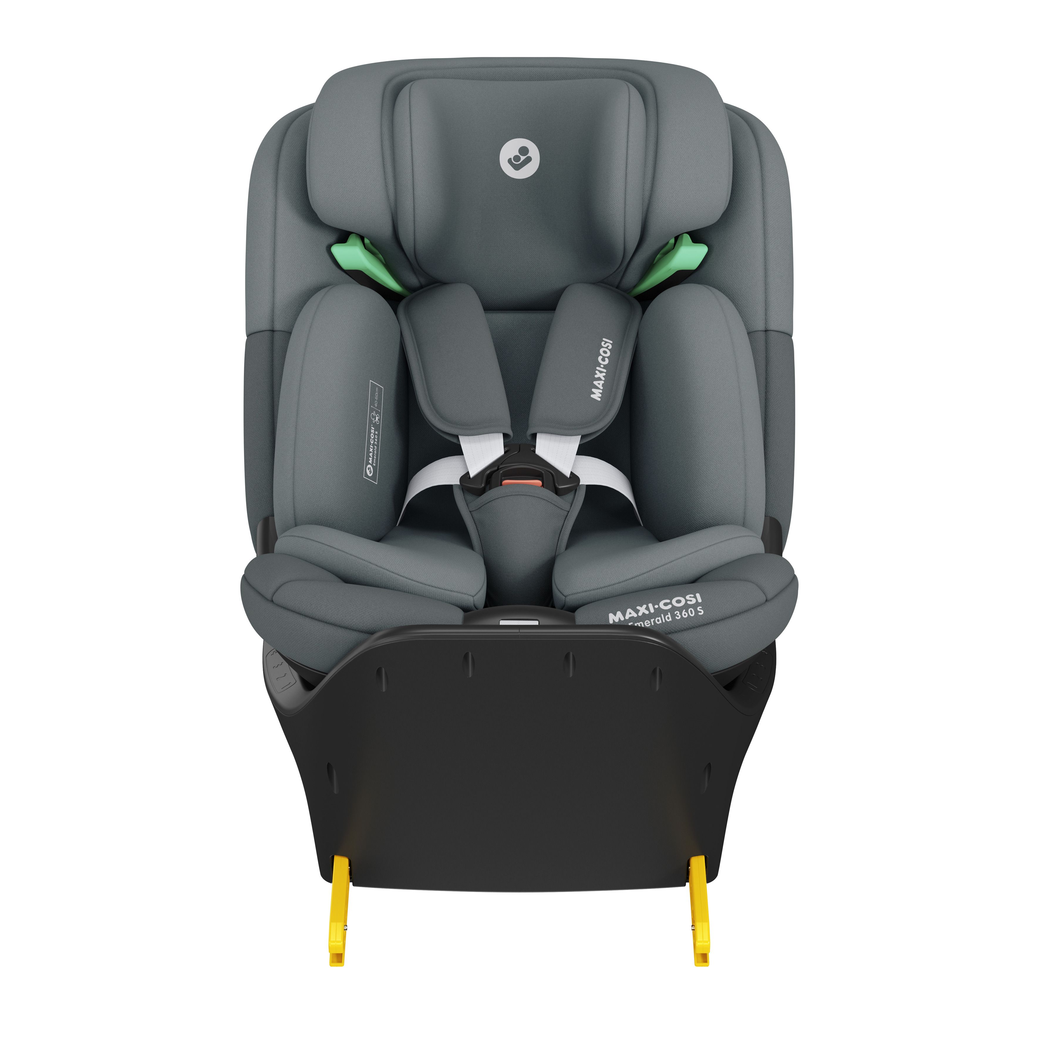 Maxi-Cosi - Emerald 360 Degree Child Carseat With Base - Dual Tone Graphite Grey