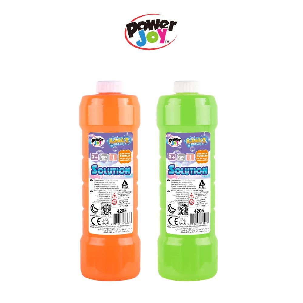Power Joy - Bubble Solution Bottle - 1L - 1pc - Color May Vary