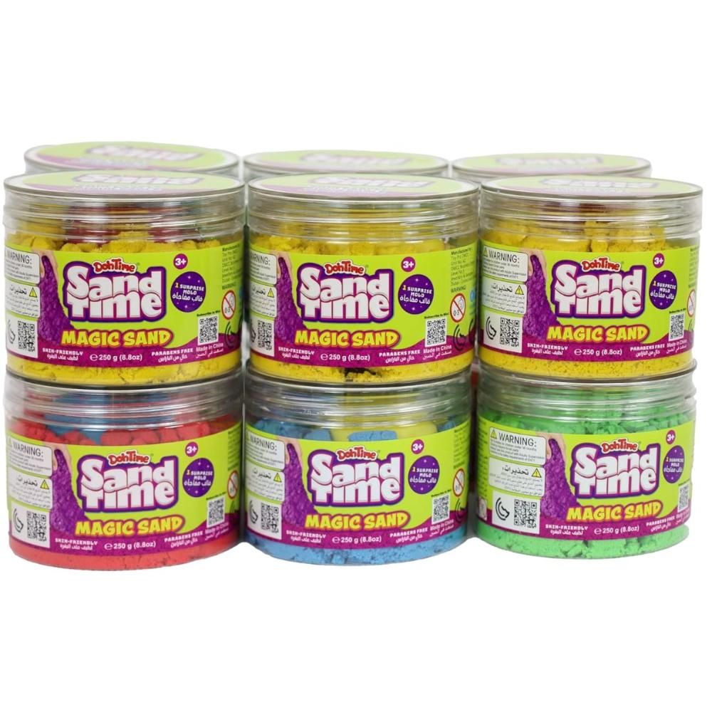 DohTime - Sandtime Magic Sand With Mold - 250 gm - Color May Vary - 1 Pc