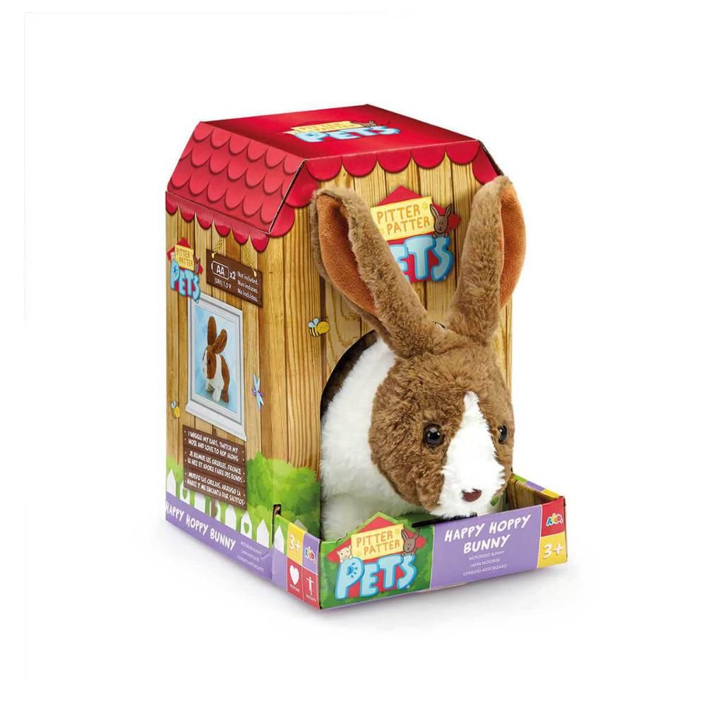 ADDO - Pitter Patter Happy Hoppy Bunny With Snuffling Rabbit Soft Toy
