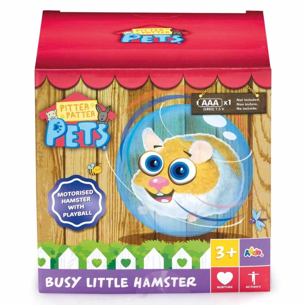 ADDO - Pitter Patter Busy Little Hamster Interactive Plush Toy