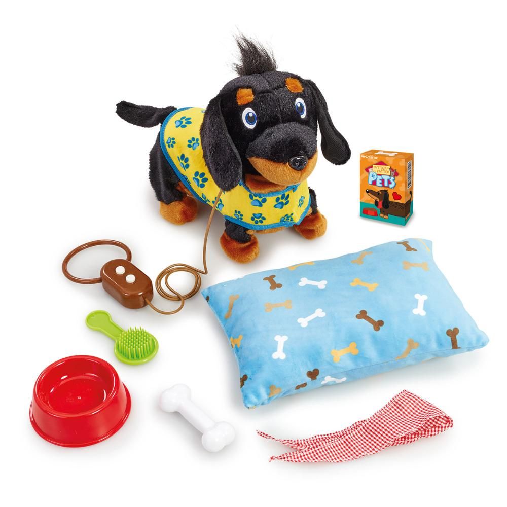 ADDO - Pitter Patter Wiggle Jiggle Dachshund Deluxe Interactive Soft Toy
