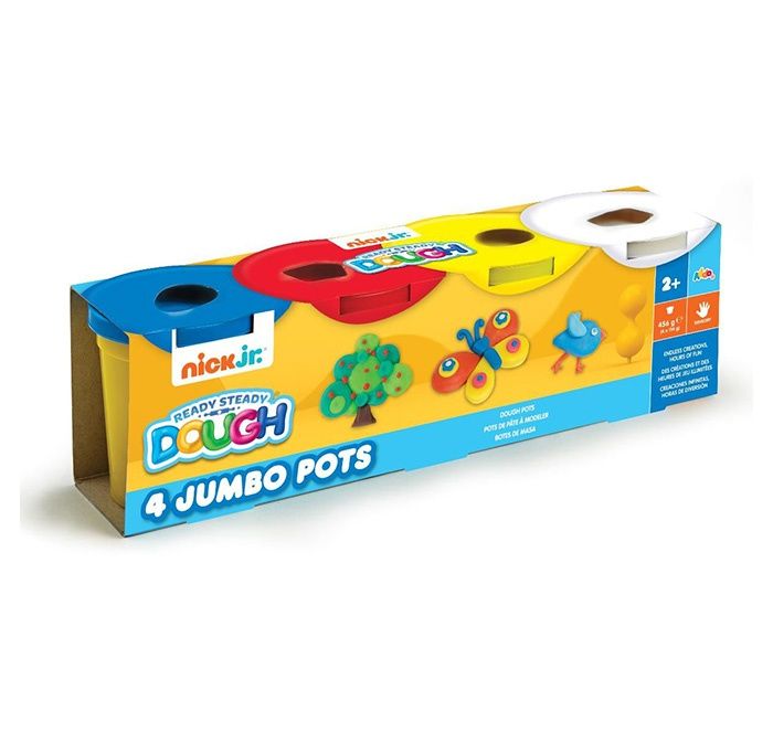 Addo - Nick Junior - 4-in-1 Dough Jumbo Pots - Colors May Vary