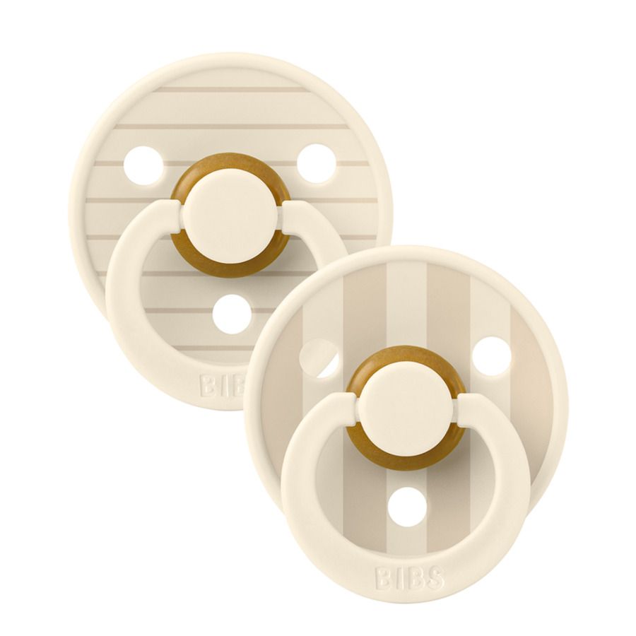 Bibs - Studio Colour Pacifier - Ivory Vanilla Mix - Size 2 - 2pcs