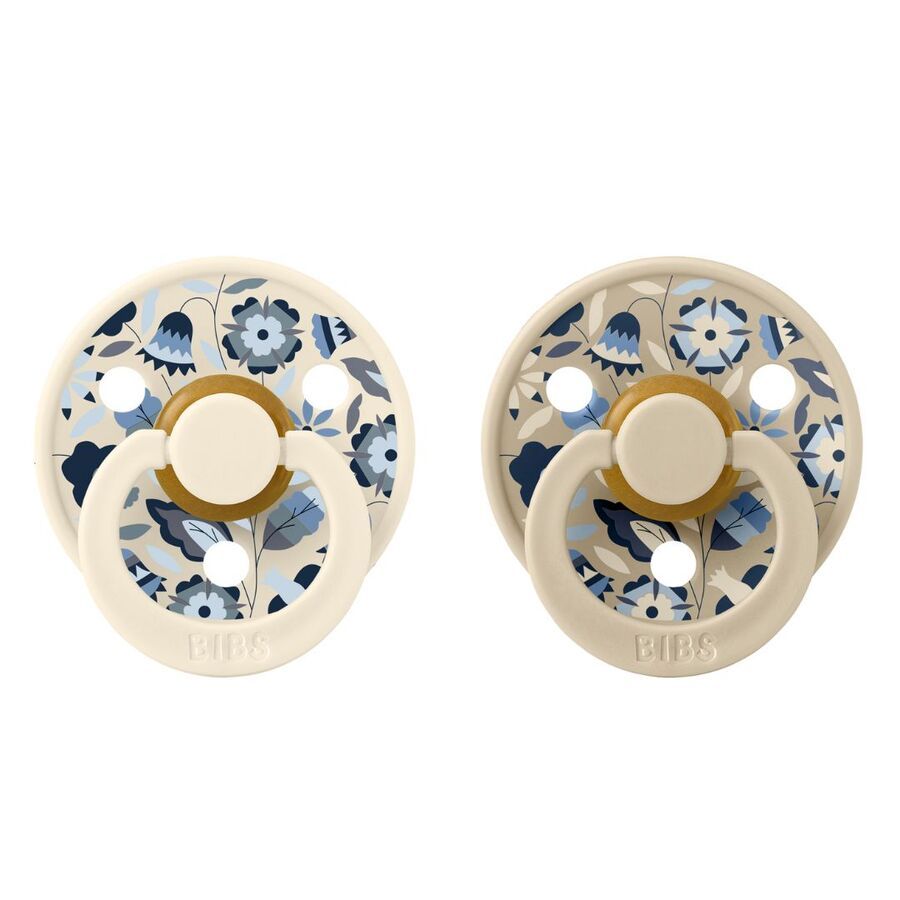 Bibs - Liberty Colour Bobo Pacifier - Size 1 - Ivory Mix - 2 Pcs