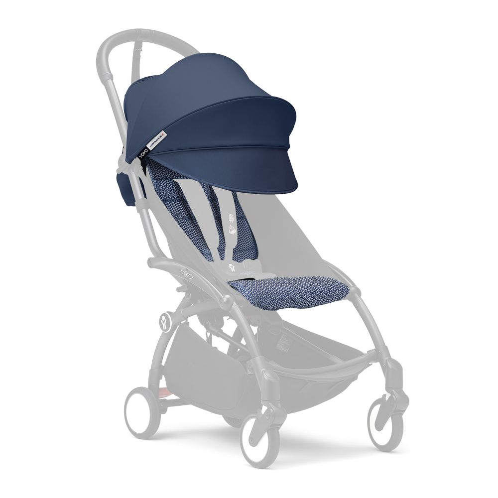 Stokke - YOYO 3 - 6 Plus Color Pack Stroller Seat And Canopy Only - Air France Blue