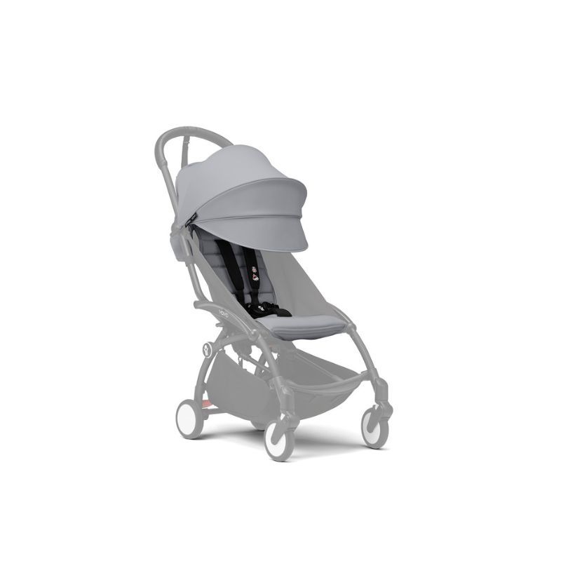 Stokke - YOYO 3 - 6 Plus Color Pack Stroller Seat And Canopy Only - Stone