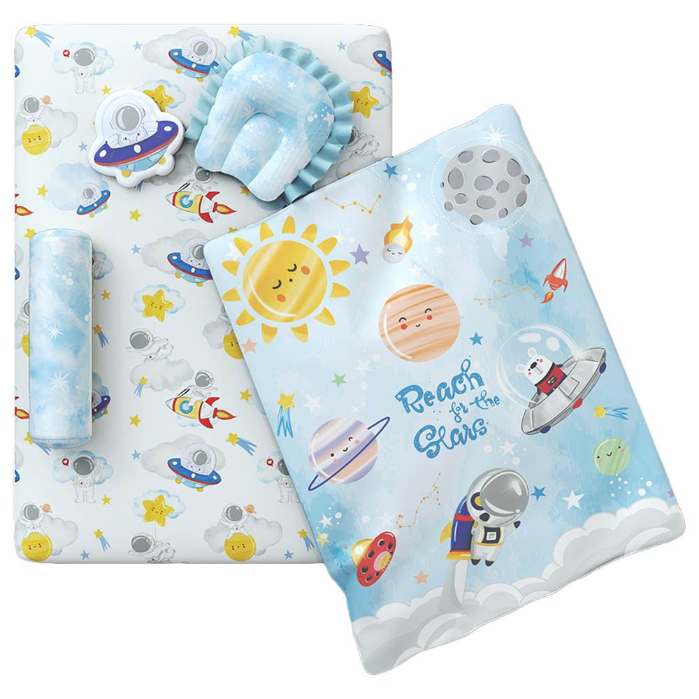 Fancy Fluff - Organic New Born Bed Set - 6pcs - Nova 