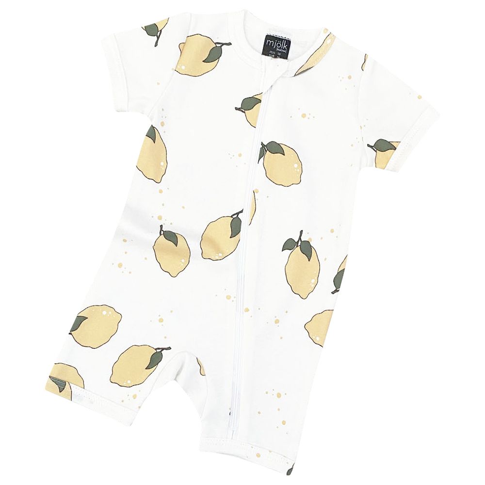 Mjolk - Sleep And Play Romper - Lemons