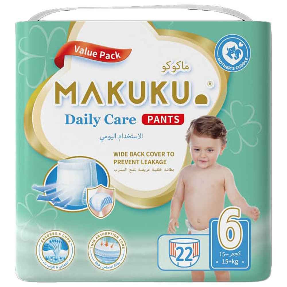Makuku - Diapers Daily Care Pants S6 - XXL - 15+Kg - 22pcs
